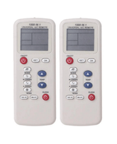 2 Pack Tavice Compatible K - 100ES Universal Air Conditioner Remote Control (1000 in 1) for Haier, LG, Panasonic, Gree - Battery Mate