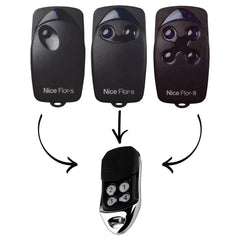 Nice Flor - S Compatible 4 - Button Remote Control – 433.92 MHz Rolling Code - Battery Mate