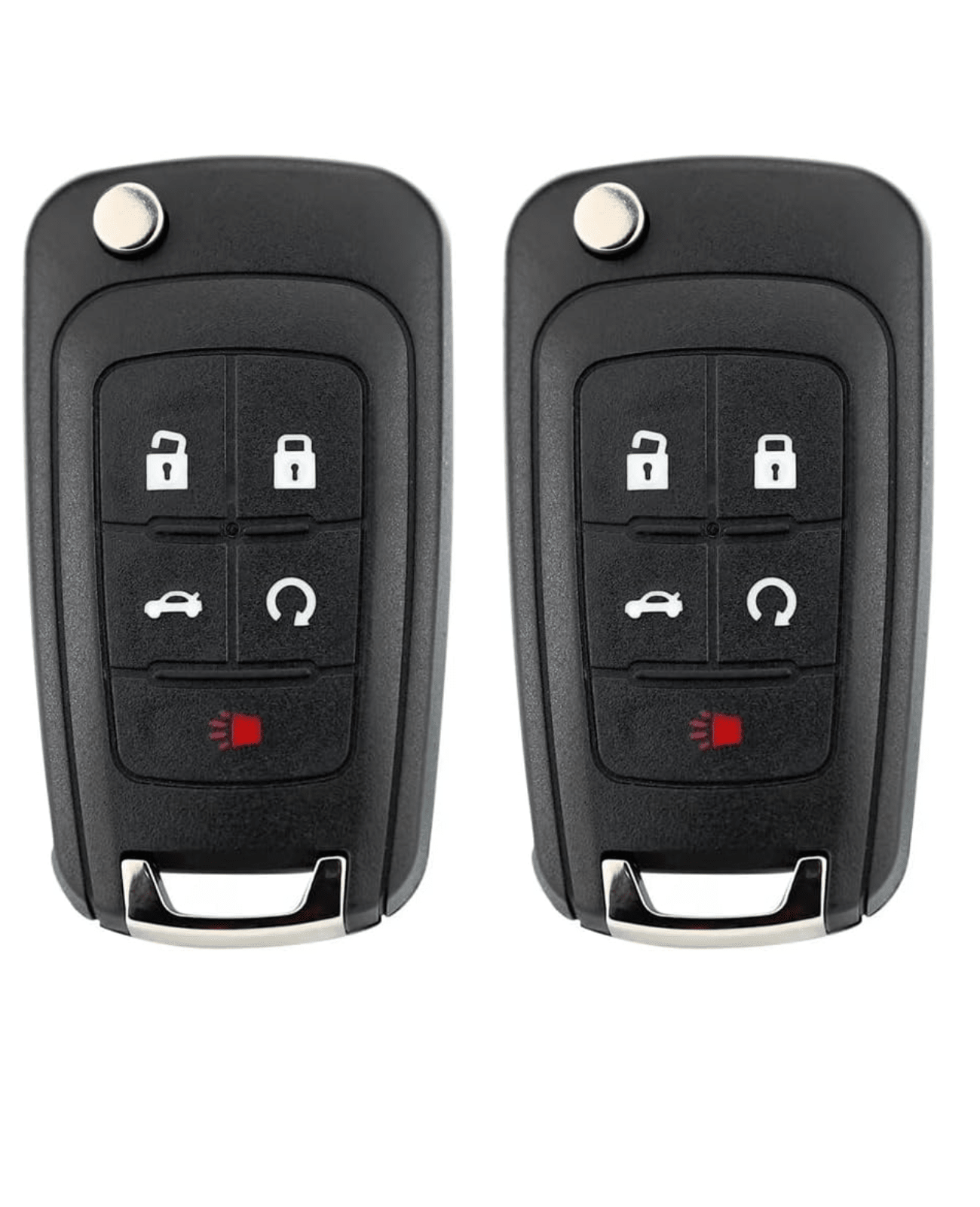 TAVICE 2 PACK For HOLDEN COMMODORE VF 5 Button Remote Flip Key Blank Shell/Case/Enclosure - Battery Mate