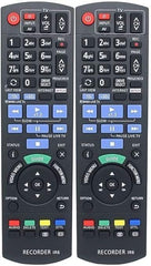 TAVICE 2 PACK N2QAYB001077 Remote Control Compatible Panasonic DMR - HWT260GN DMR - PWT560GN - Battery Mate