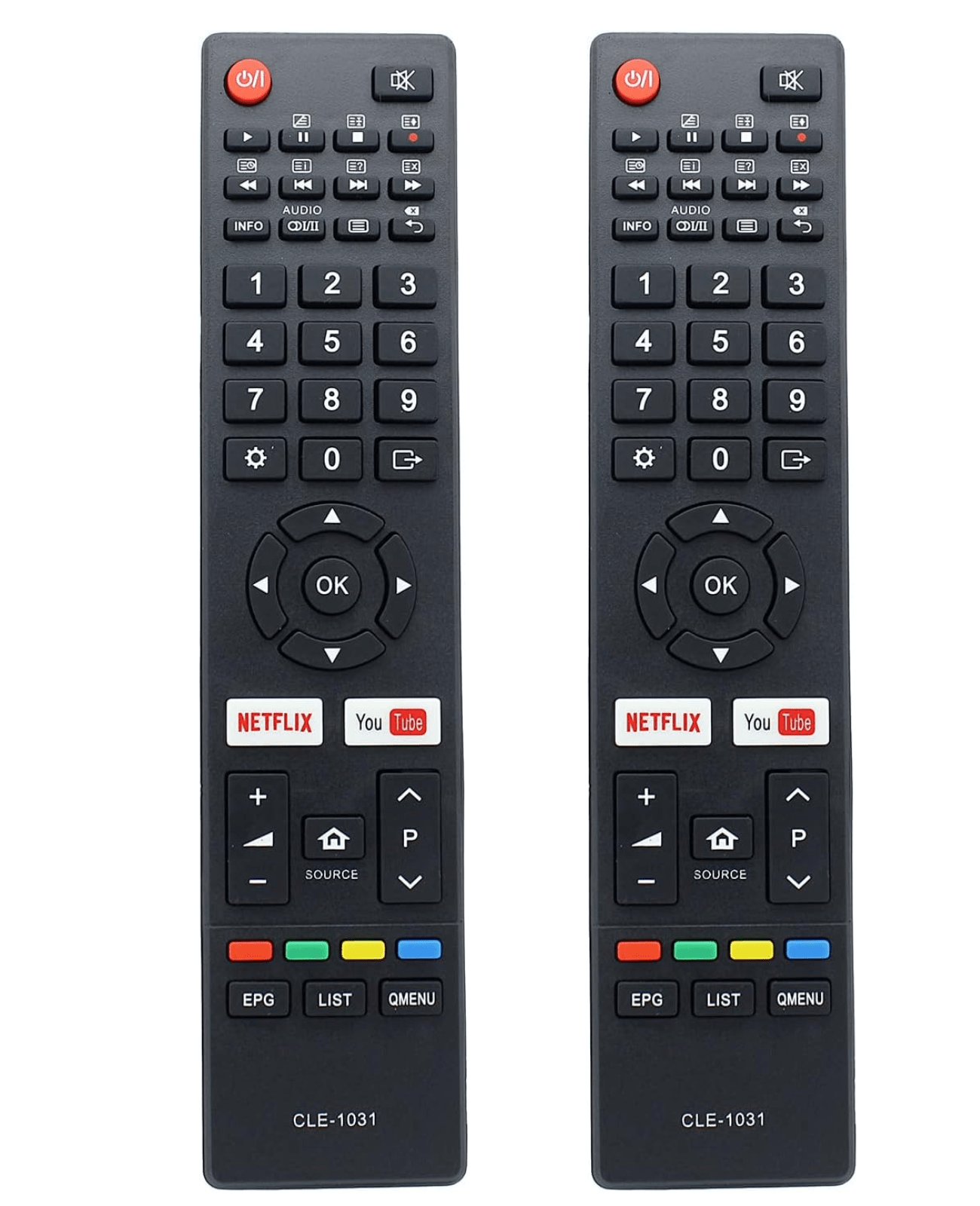 TAVICE 2 PACK Remote for HITACHI CLE - 1031 TV 55UHDSM8 65UHDSM8 70UHDSM8 75UHDSM8 - Battery Mate