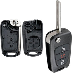 TAVICE 2 Pack Replacement remote Flip car key shell suitable for HYUNDAI i20 i30 i35 - Battery Mate