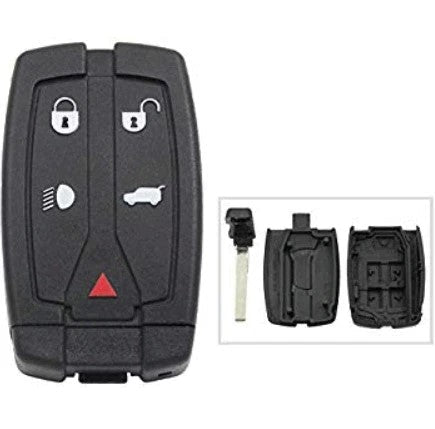 TAVICE 2/3 & 5 Button Car Key Compatible with Land Rover Freelander 2 & Freelander 3 Key Fob Shell - Battery Mate