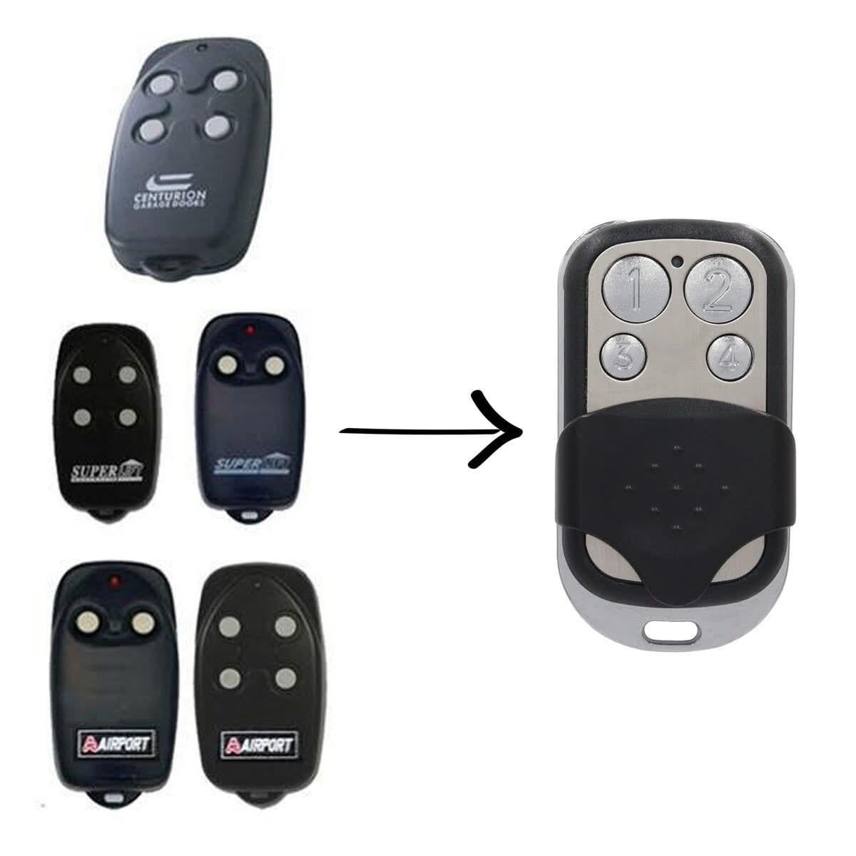Universal Garage Door Remote – Compatible with Slimfit, N3588, SDO10, RDO - 3A & More - Battery Mate
