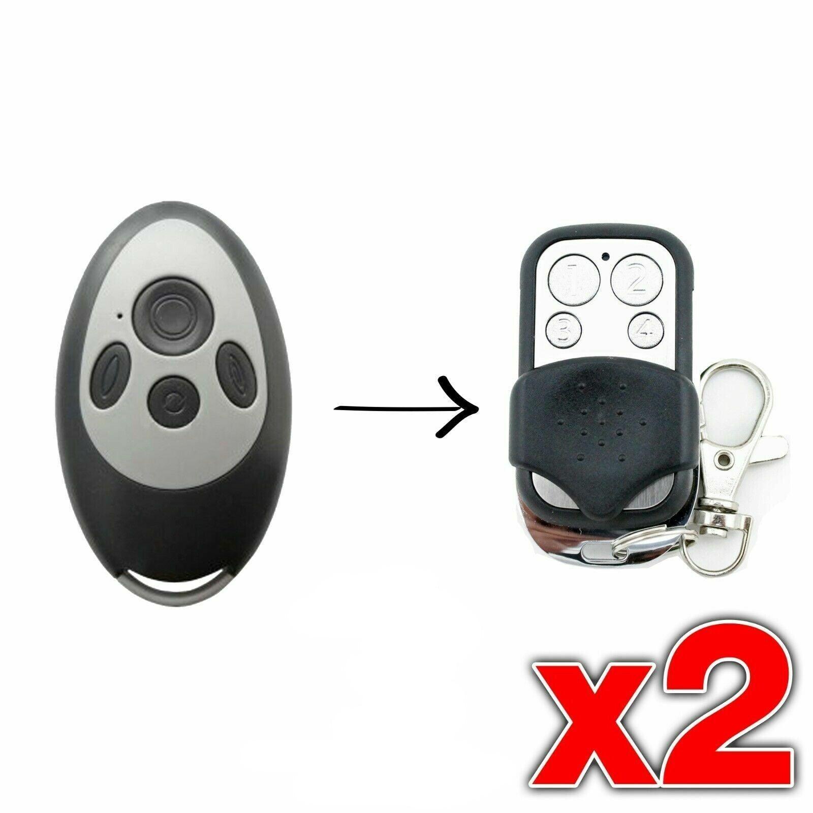 2 x Garage/Gate Remote SKR433-1 SKRJ433 Replacement to suit Gryphon Stealth TM60 - The Remote Factory