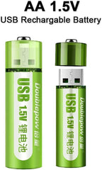 AA Battery 1800mWh USB Rechargeable li-ion Battery 1.5v - The Remote Factory