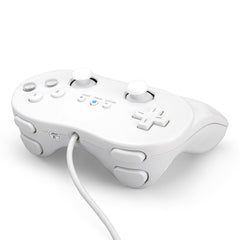 Classic Pro Wired Controller For Wii White Gamepad Joypad - The Remote Factory