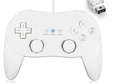 Classic Pro Wired Controller For Wii White Gamepad Joypad - The Remote Factory