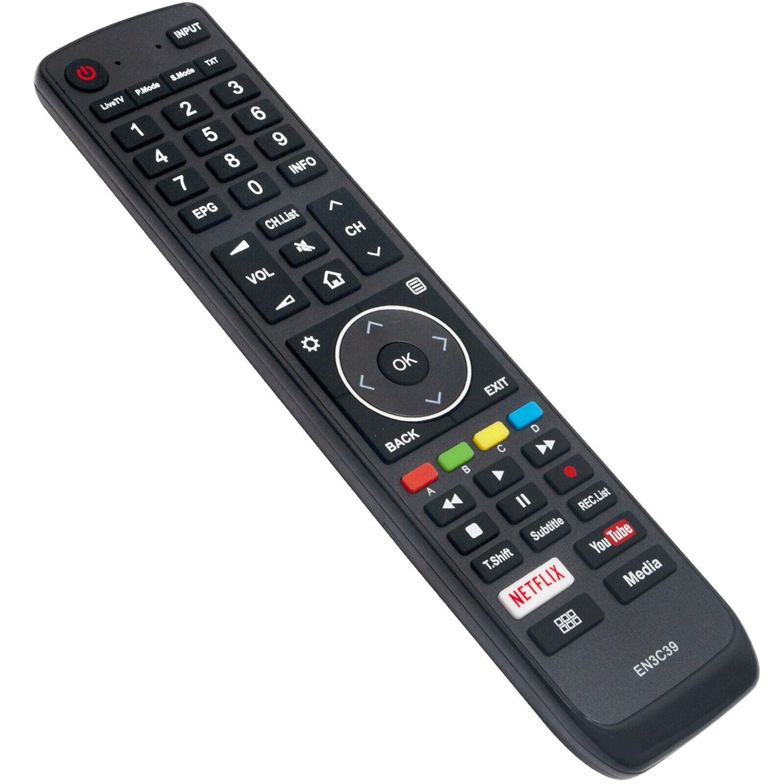 EN3C39 Remote Control fit for Hisense Smart TV 55N8700UW 65N8700UWG 50M7030U - The Remote Factory