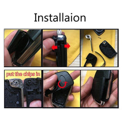 FITS Hyundai i40 i30 ix35 Sante Fe 4 Button Flip Key Remote Shell Case OZ - The Remote Factory