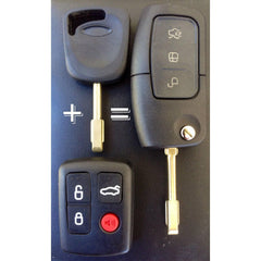 Fo21 - Remote car key suitable for Ford Falcon Transponder BA XR6 SX Territory - The Remote Factory
