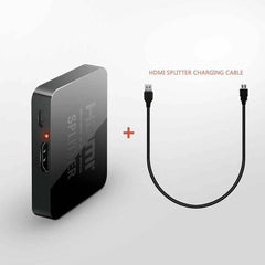 HDMI Splitter Amplifier 1 In 2 Out Video Duplicator 4K Full HD 3D Foxtel DVD etc - Battery Mate