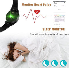 mart Watch, Full Touch Screen Smart Bracelet, Men's Smart Watch Bracelet Activity Waterproof IP67 Activity Monitor with Heart Rate and Blood Pressure, Calorie Monitor, Sports Watch (Black) - The Remote Factory