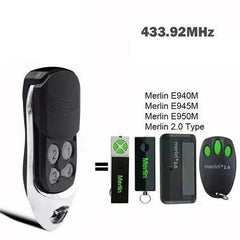 Merlin+ 2.0 E945M E950 E943 Compatible Garage Gate Door Remote Control 433.92mhz - The Remote Factory