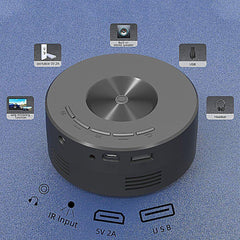 Mini Mobile Projector LED HD Home Cinema Portable LCD Projector VH - The Remote Factory