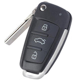 Modify Flip Remote Key for Audi A3 S3 A4 S4 TT 2006 2007 2008 P/N:8P0 837 220 D - The Remote Factory