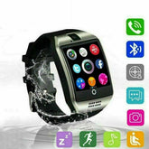 Q18 Smart Watch Bluetooth Smartwatch Compatible with All Mobile Phones for Boys - The Remote Factory