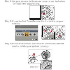 RC-6 Wireless IR Shutter Remote Control for Canon EOS 650D 60D 600D 550D 7D 5D - The Remote Factory