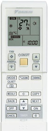 Replacement Remote Control Compatible With Daikin Air Conditioner Model ARC452A4 - The Remote Factory