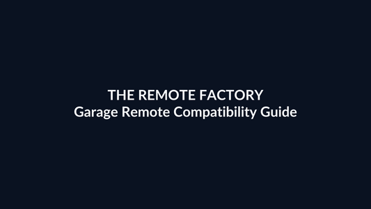 Garage door remote compatibility guide for frequency coding and model matching