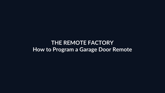How to program pair or clone a garage door remote control