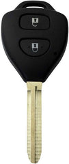 [2 Pack] Compatible With Toyota Rav4 Corolla Camry Prado 2 Button Remote Key Shell - Battery Mate