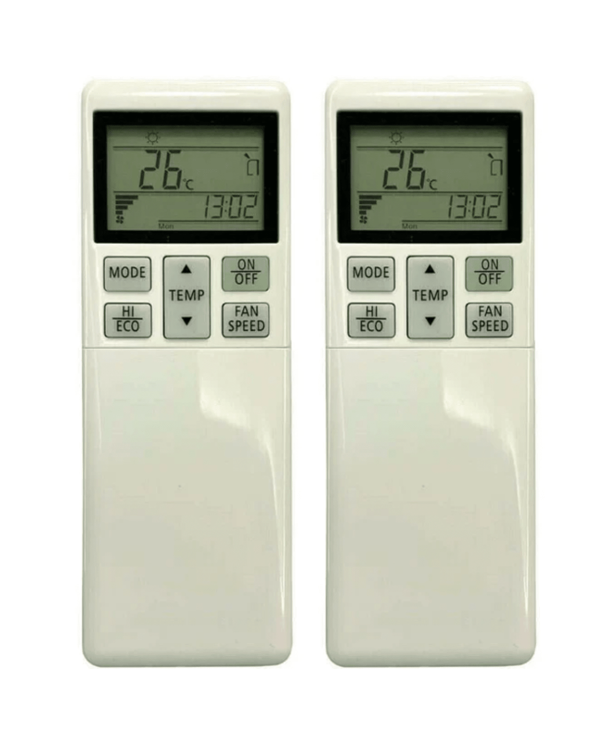 2 Pack Tavice Compatible Mitsubishi Heavy Industries Air Conditioner Remote Control RLA502A700L Replacement - Battery Mate