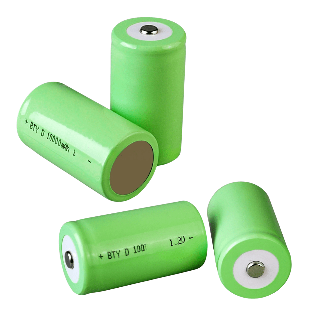 [Combo Pack] 4x 10000mAh D - Size NI - MH Rechargeable Batteries 1.2V | High - Capacity Replacement Cells (4 Batteries) - Battery Mate