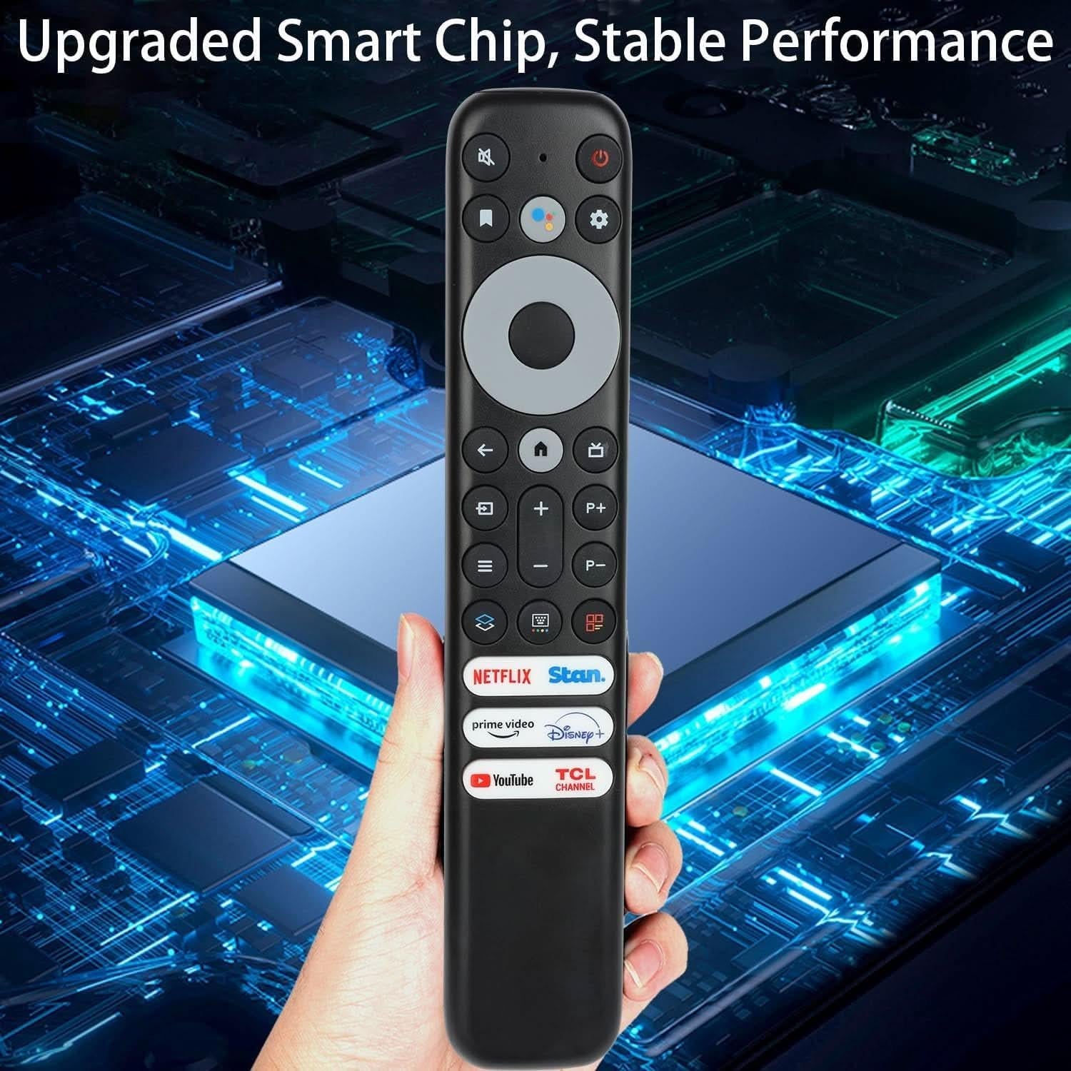 RC902V FAR1 Voice Remote Control – Compatible with TCL 4K & 8K Smart TVs - Battery Mate