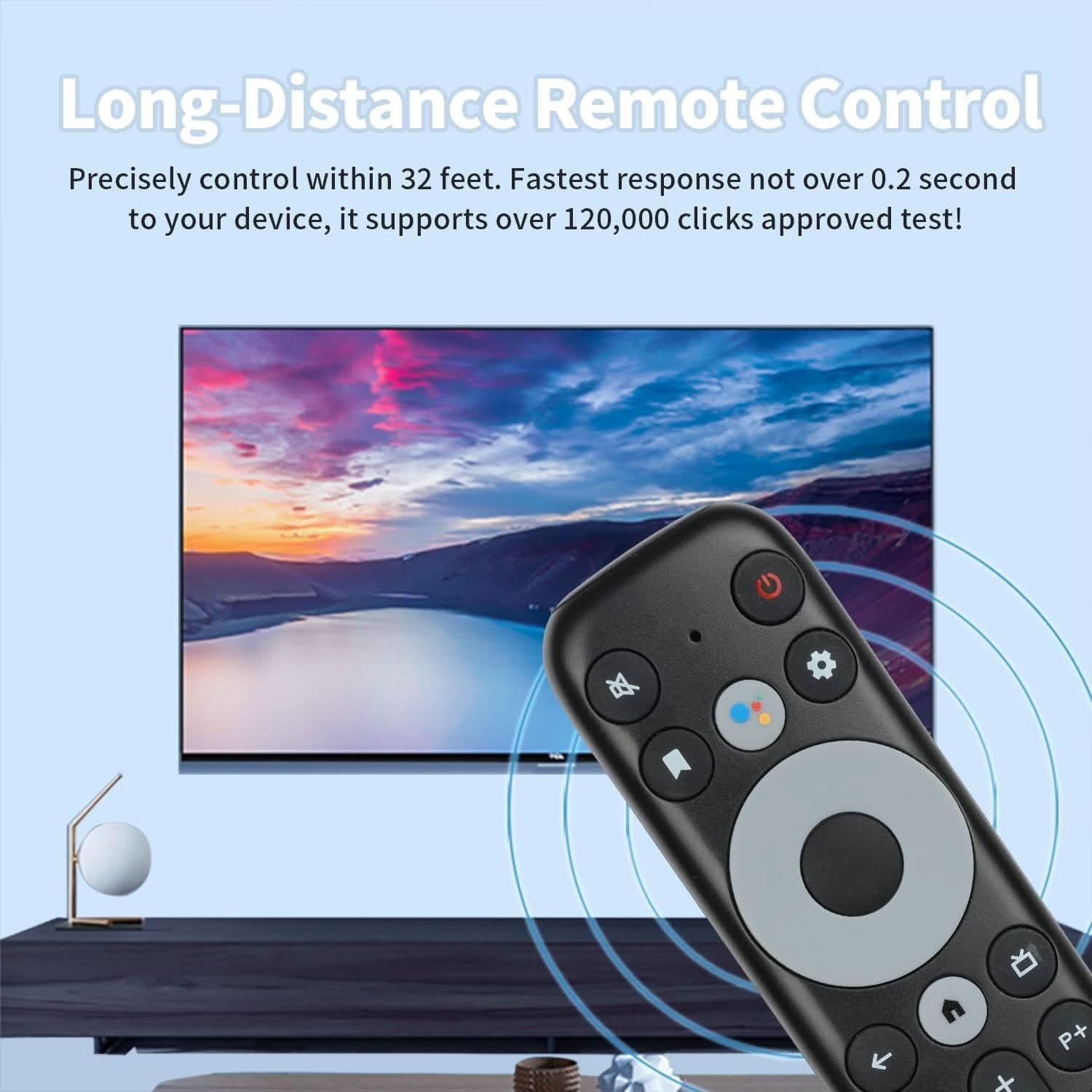 RC902V FAR1 Voice Remote Control – Compatible with TCL 4K & 8K Smart TVs - Battery Mate