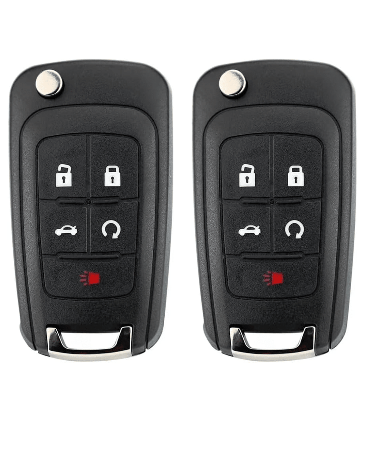TAVICE 2 PACK For HOLDEN COMMODORE VF 5 Button Remote Flip Key Blank Shell/Case/Enclosure - Battery Mate