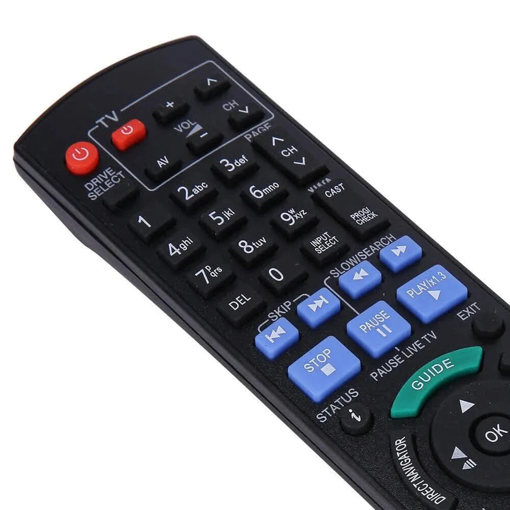 TAVICE 2 PACK For PANASONIC Replacement Remote Control TV DVD Blue Ray DMP - BD75 DMP - BD755 IR6 - Battery Mate