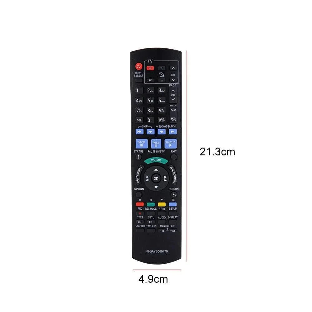 TAVICE 2 PACK For PANASONIC Replacement Remote Control TV DVD Blue Ray DMP - BD75 DMP - BD755 IR6 - Battery Mate