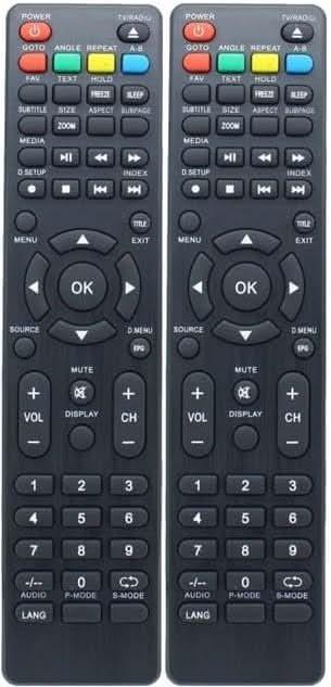 TAVICE 2 Pack Replacement TV Remote Control – Compatible with Bauhn ATV50UHD / ATV‑55UHDC‑0717 / ATV‑55FHDED / ATV‑40FTHED - Battery Mate