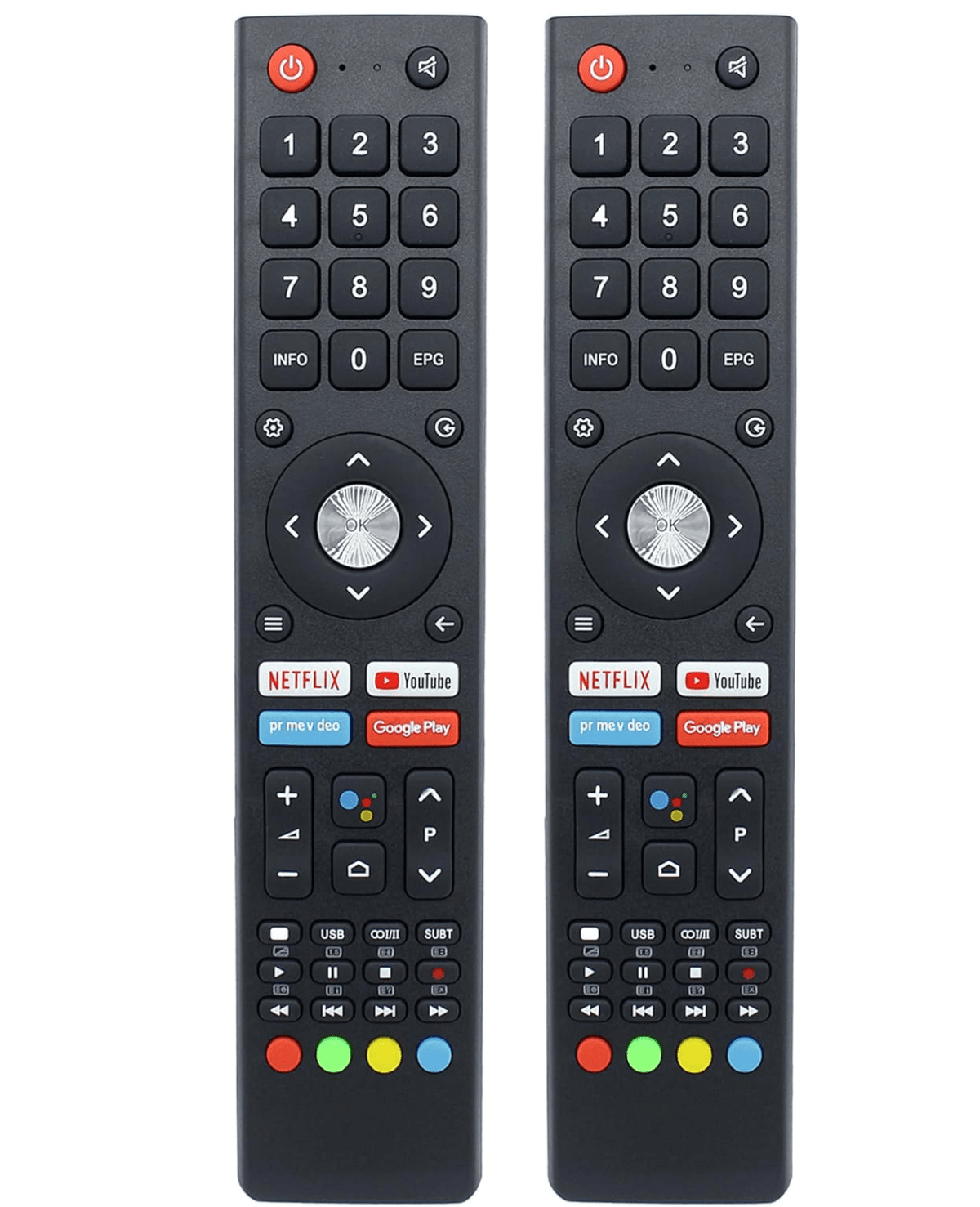TAVICE 2 PACK RM - C3362 RM - C3367 RM - C3407 Replacement Remote for JVC Smart TV Televisions - Battery Mate