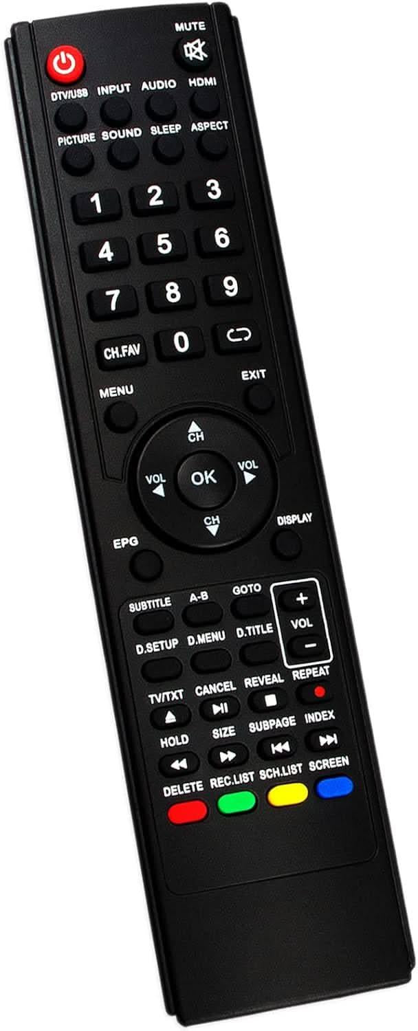 TAVICE 2 PACK TEAC TV Compatible 0118020315 Remote Control FOR LCDV2656HDR LCDV3256 - Battery Mate