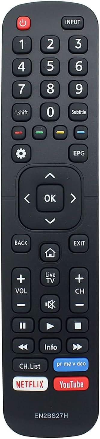 TAVICE EN2BS27H Remote Control Replacement for Hisense TV 50R5 55R5 58R5 65R5 65Q8 50S8 43R6 50R6 55R6 65R6 32S4 40S4 49S4 43S8 50S8 55S8 65S8 75S8 85S8 100S8 - Battery Mate