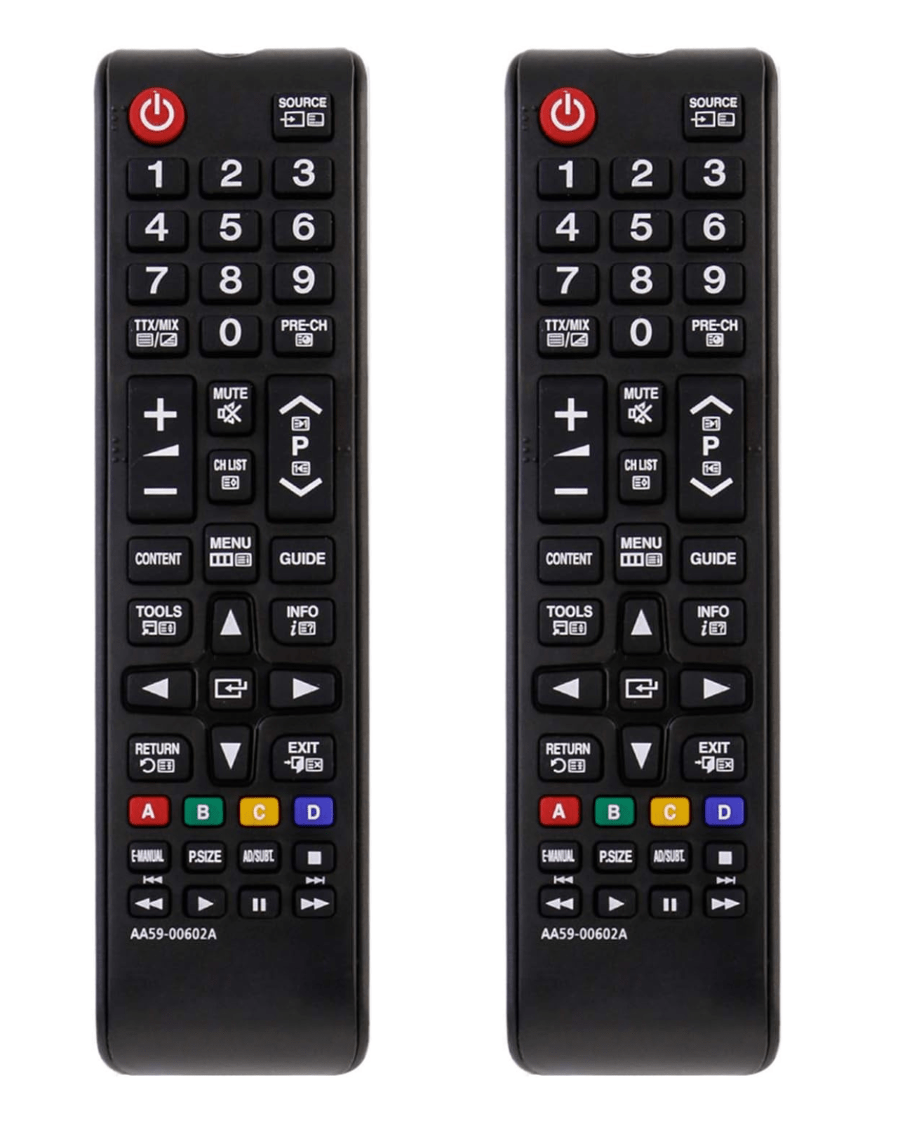 Tavice Replacement AA59 - 00602A Remote Control for Samsung TV – 2 Pack Compatible with LA32E420, LA32E420E2M, LA32E420E2MXXY - Battery Mate