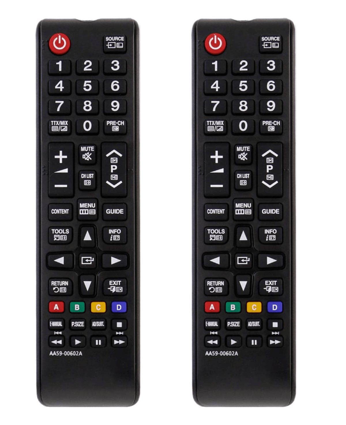 Tavice Replacement AA59 - 00602A Remote Control for Samsung TV – 2 Pack Compatible with LA32E420, LA32E420E2M, LA32E420E2MXXY - Battery Mate