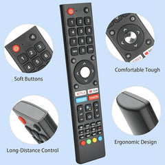 TAVICE Replacement Remote Control 2 Pack for CHIQ L40K5 & Changhong TV – Compatible with GCBLTV02ADBBT - Battery Mate