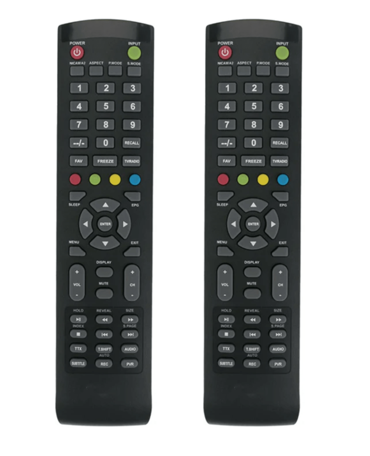Tavice Replacement TV Remote Control 2 Pack – Compatible with KOGAN KALED55XXXZD, KALED19DVDZB, KALED24DVDZC - Battery Mate