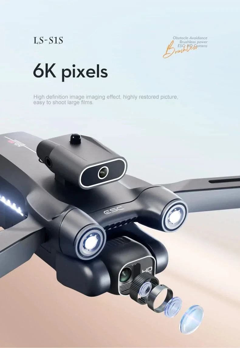 Tavice S1S Max Foldable FPV Drone with 6K Camera | Brushless RC Quadcopter, Optical Flow, WiFi FPV, 18 - Min Flight Time - Battery Mate