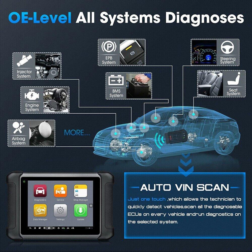 2022 Autel MaxiSys MS906BT OBD2 Auto Diagnostic Scanner ECU Key Coding Scan Tool - The Remote Factory