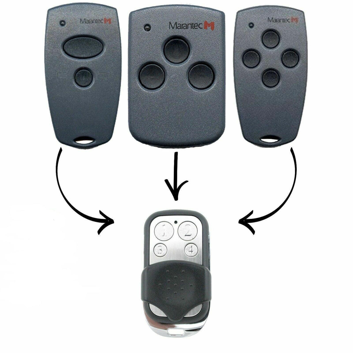 2x Marantec D302/D304/D313 Compatible Garage/Gate Remote Digital/Comfort Clone - The Remote Factory
