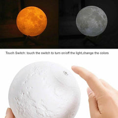 3D Magical Moon Lamp USB LED Night Light Moonlight Touch Sensor 16Colors - The Remote Factory
