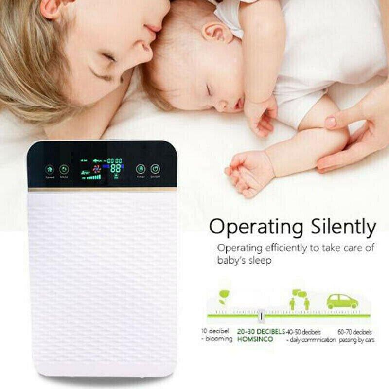 Air Purifier HEPA Filter PM2.5 Smoke Dust Germ Odor Cleaner Remote Control AU - The Remote Factory