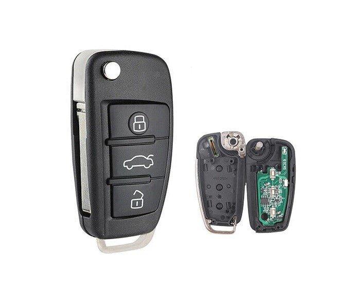 Modify Flip Remote Key for Audi A3 S3 A4 S4 TT 2006 2007 2008 P/N:8P0 837 220 D - The Remote Factory