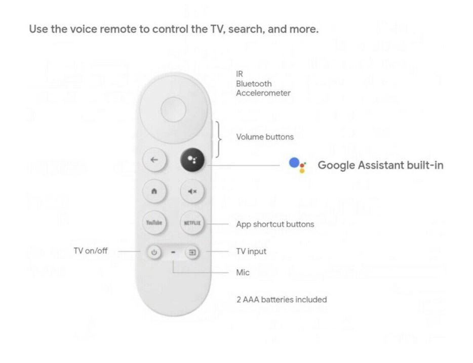 Replacement G9N9N For Chromecast 4K Google TV Voice Bluetooth IR Remote Control - The Remote Factory