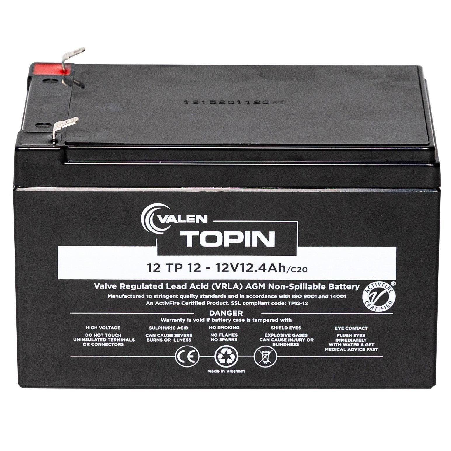 Valen Topin AGM 12V 12Ah Deep Cycle Battery - The Remote Factory