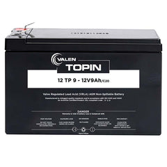 Valen Topin AGM 12V 9Ah Deep Cycle Battery - The Remote Factory